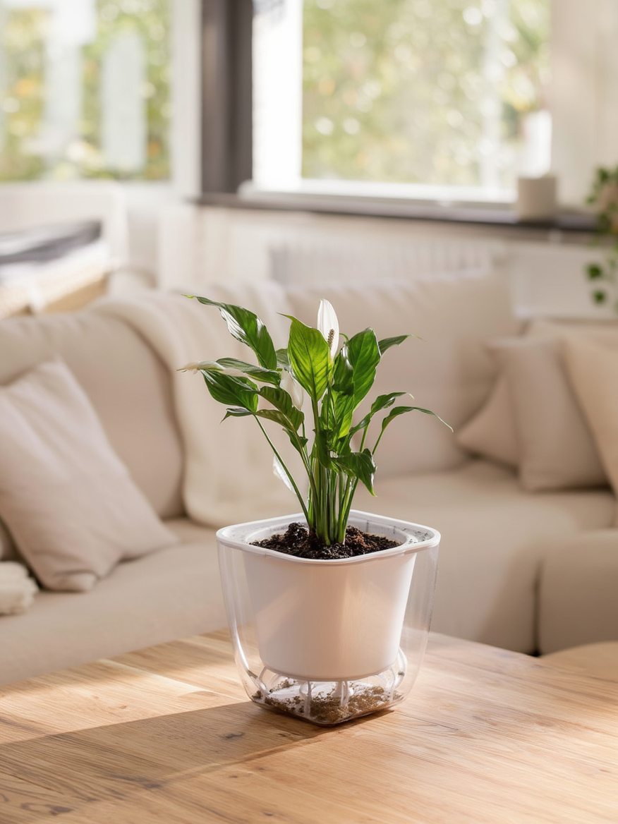 Peace Lily Plant  |  Air Purifying Desk Plant